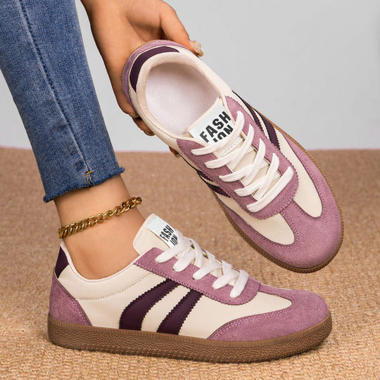 Damen Modische Sneakers mit eleganter Sohle und atmungsaktiver Oberfläche EB