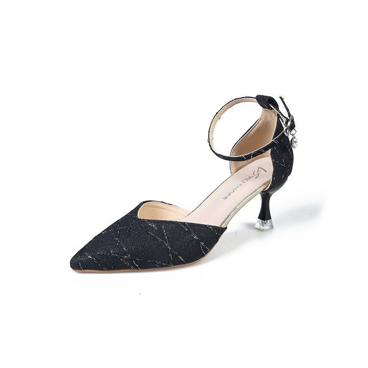 Damen elegante Slingback-Pumps mit filigranem Riemendesign EB