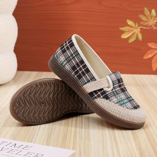 Damen Komfortable Slip-On Schuhe mit atmungsaktivem Obermaterial EB
