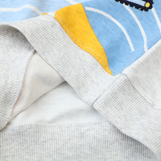 Jungen Sweatshirt mit aufregendem Baustellenfahrzeug-Motiv EB