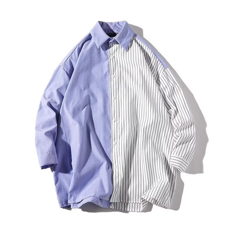 Herren Trendy Hemd mit asymmetrischem Design und urbanem Chic EB