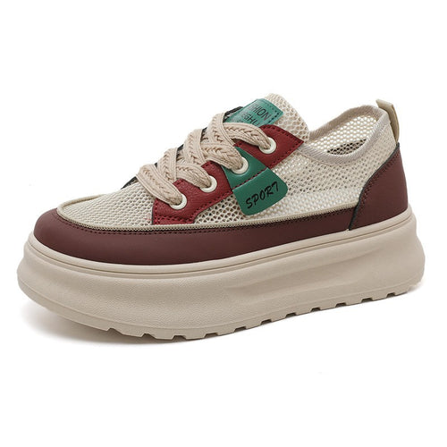 Damen Sportliche Chunky Sneakers mit atmungsaktivem Obermaterial und dämpfender Sohle EB