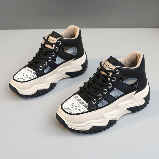 Damen modische Sneakers mit strukturiertem Obermaterial und hohem Tragekomfort EB