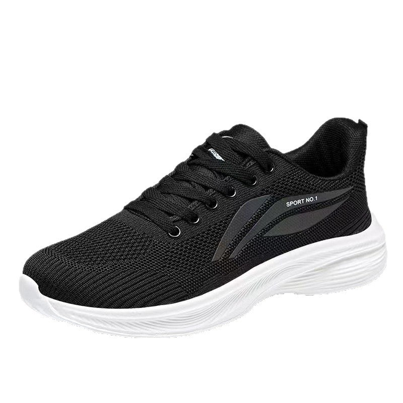 Damen Sportliche Sneakers mit atmungsaktivem Mesh-Obermaterial und flexiblem Design EB