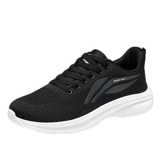 Damen Sportliche Sneakers mit atmungsaktivem Mesh-Obermaterial und flexiblem Design EB