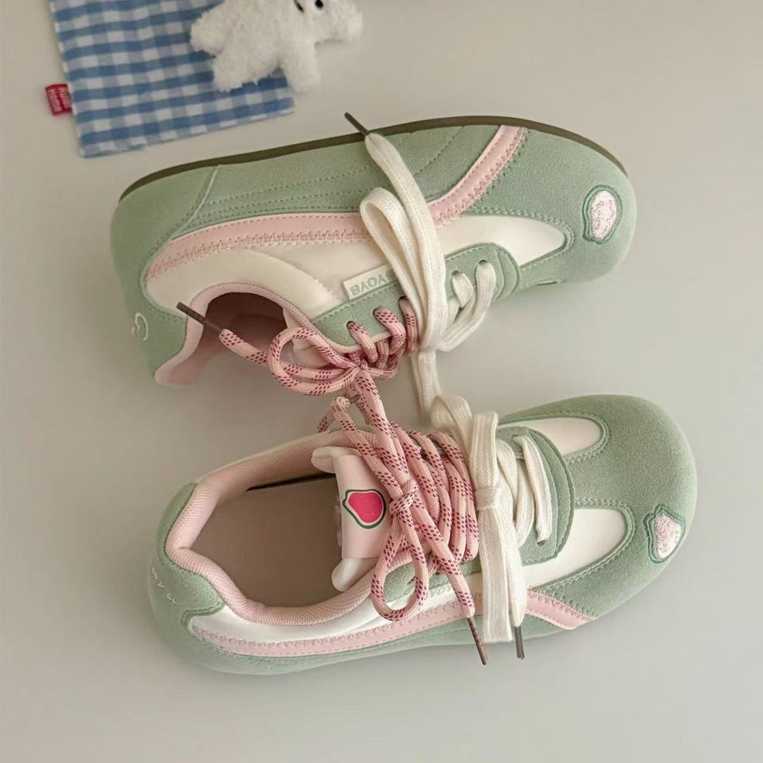 Damen Sportliche Sneakers mit verspieltem Obstmotiv EB