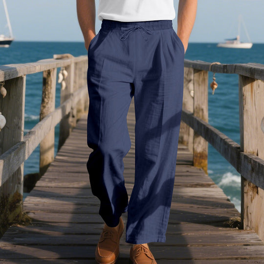 Herren Bequeme Strandhose mit verstellbarem Kordelzug EB