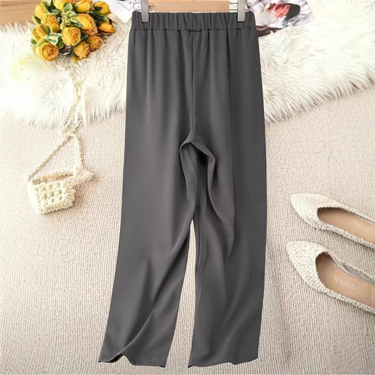 Damen weite Hochbundhose mit anspruchsvollem Schnitt EB