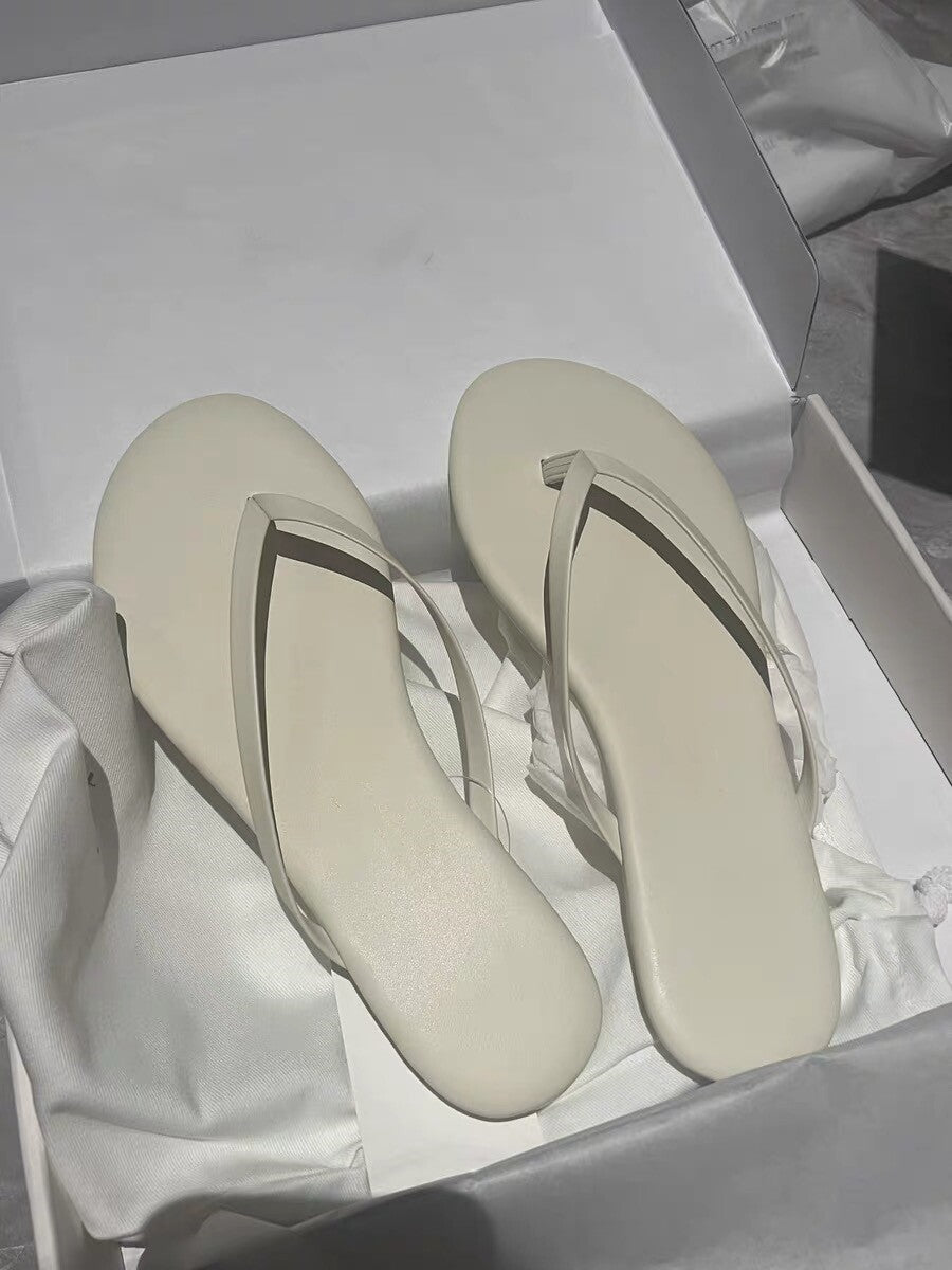 Damen Minimalistische Zehentrenner Sandalen EB