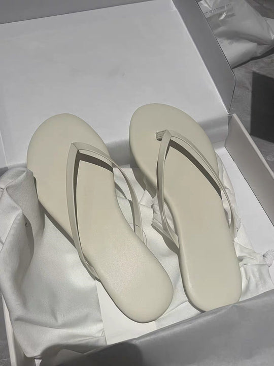 Damen Minimalistische Zehentrenner Sandalen EB