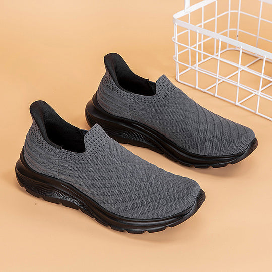 Damen Sportliche Slip-On Sneakers mit Flex outsole und atmungsaktivem Obermaterial EB