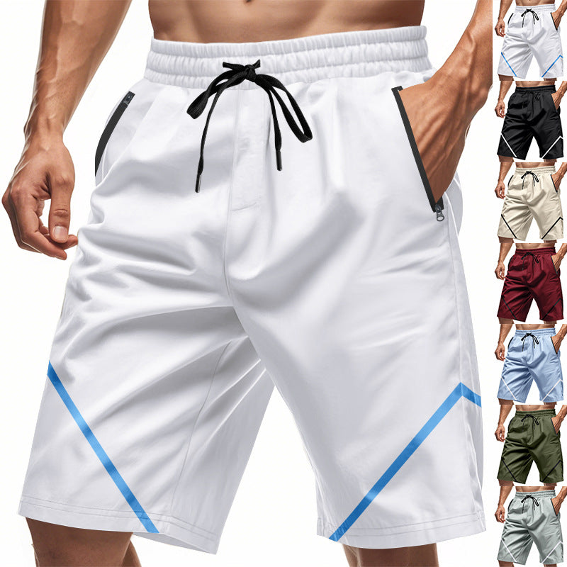 Herren Sportliche Shorts mit elastischem Bund und praktischen Reißverschlusstaschen EB