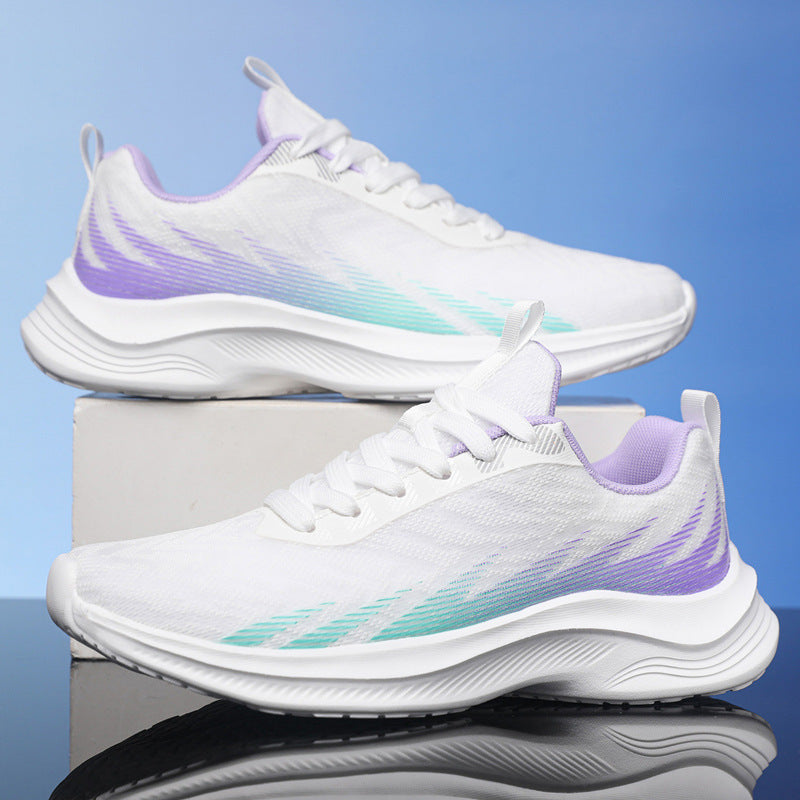 Damen leichte Lauf Sneakers mit atmungsaktiver Oberflächenstruktur EB