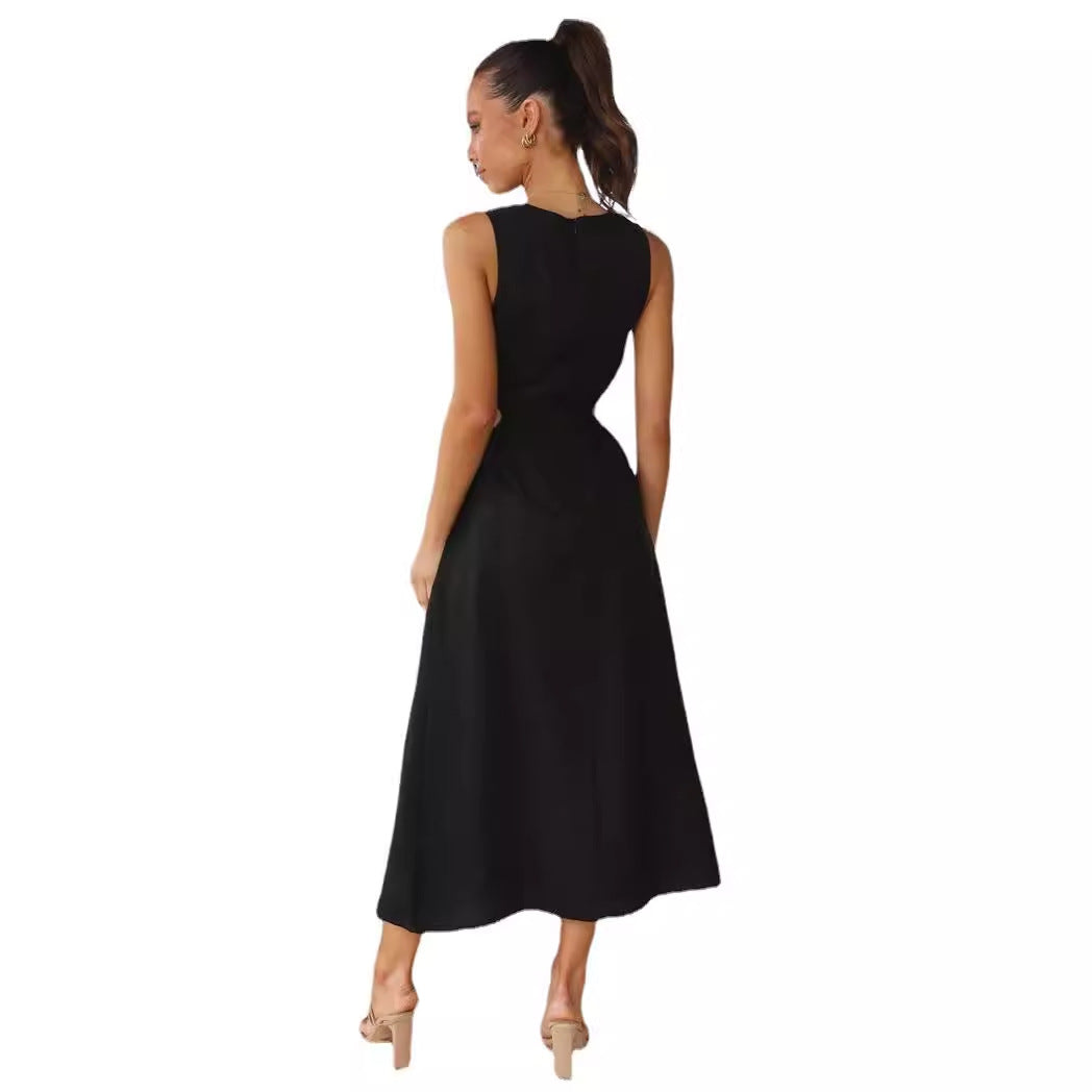 Damen Maxikleid mit seitlichem Schlitz EB