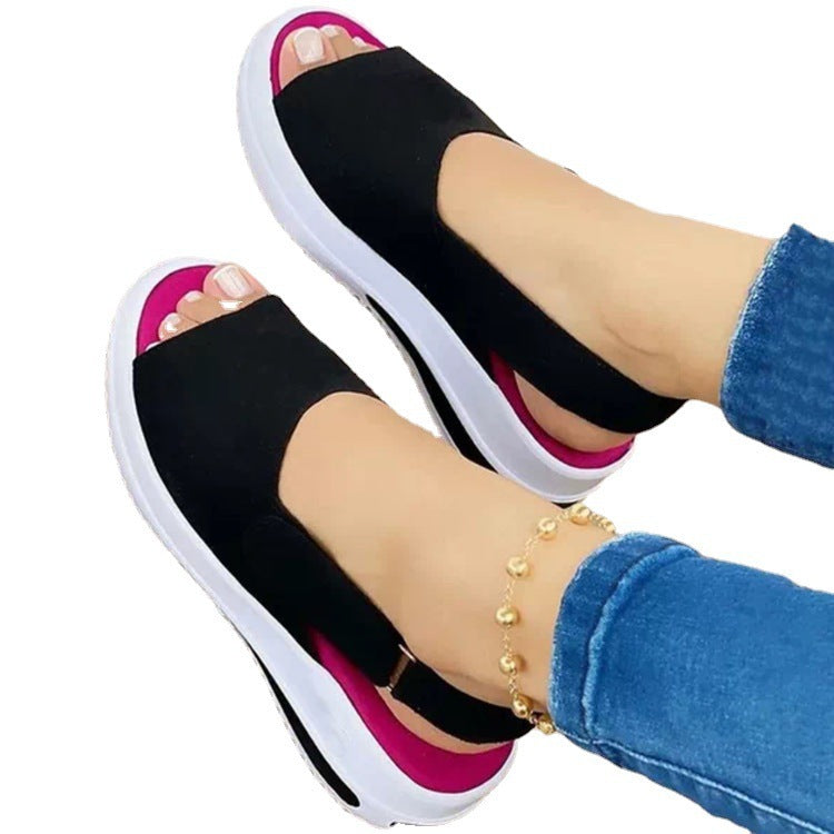 Damen Sportliche Freizeitsandalen mit rutschfester Sohle und atmungsaktivem Obermaterial EB