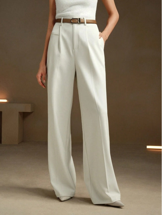 Damen Weite und elegante Anzughose mit hohen Bund EB