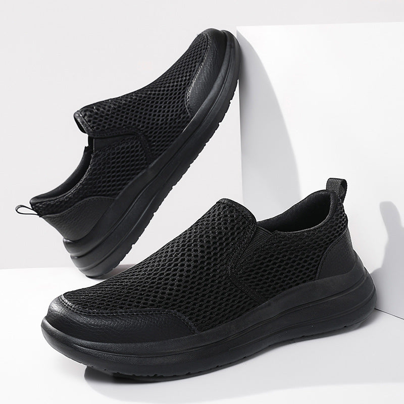 Damen Atmungsaktive Sneakers mit elastischem Einschlupf und rutschfester Sohle EB