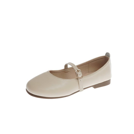 Damen elegante Ballerinas mit Schnallen-Detail EB