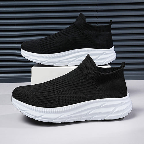 Damen Hochleistungs-Laufschuhe mit atmungsaktivem Strickoberteil und flexibler Sohle EB