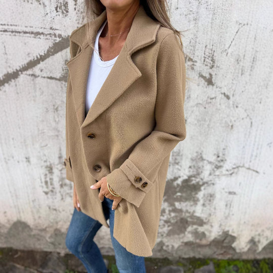 Damen modische Oversized-Manteljacke EB