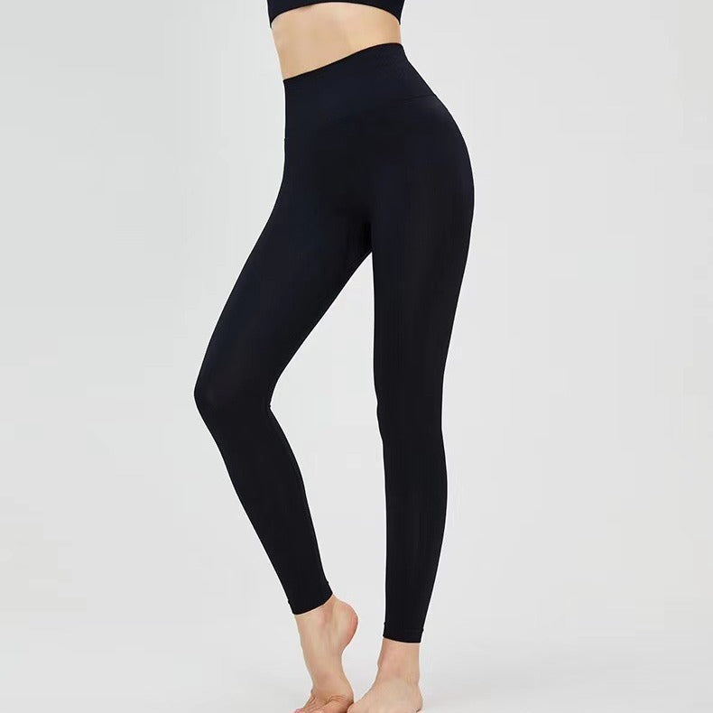 Damen Hochbundige Sportleggings mit atmungsaktivem Material EB