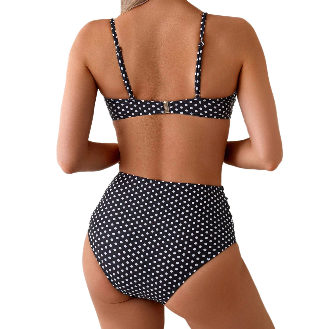 Damen Hochgeschnittener Bikini mit eleganten Muschelverzierungen EB