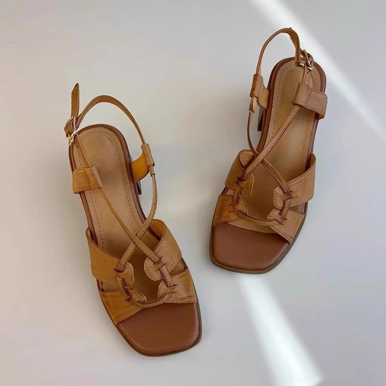 Damen Blockabsatz Sandalen EB