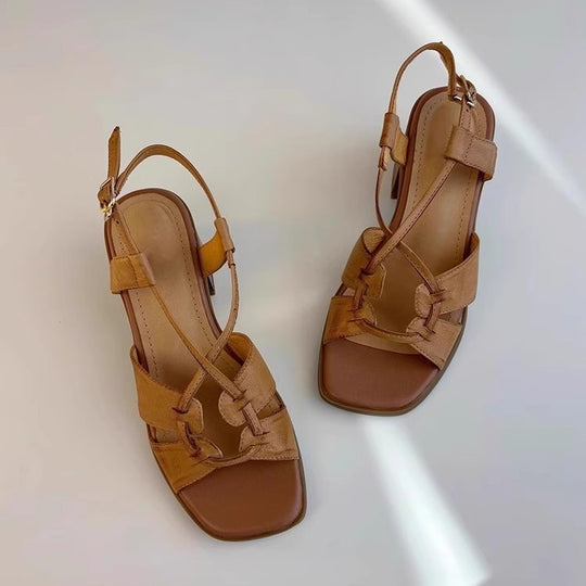 Damen Blockabsatz Sandalen EB