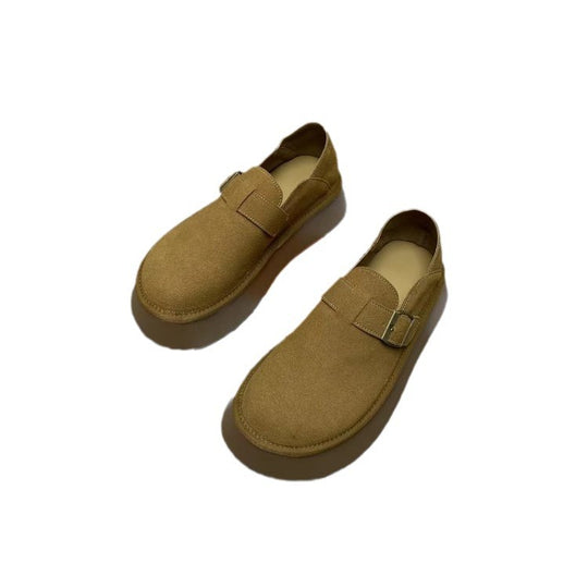 Damen modische Mokassins mit schlichtem Design und flacher Sohle EB