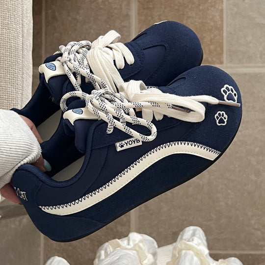 Damen Sportliche Sneaker mit rutschfester Sohle und atmungsaktiver Obermaterialstruktur EB