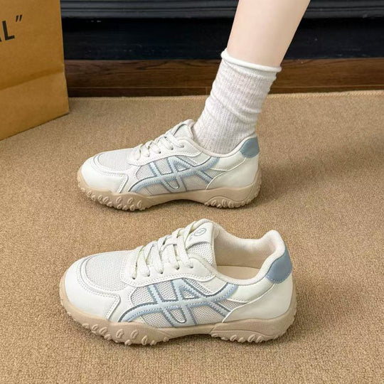 Damen sportive Sneaker mit atmungsaktivem Obermaterial EB