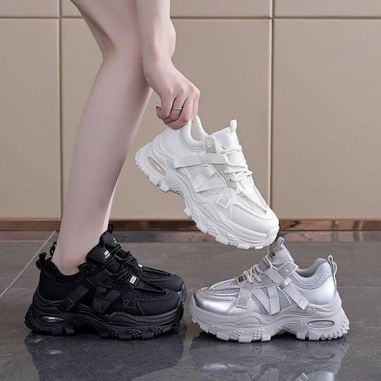 Damen Sportliche Sneakers mit atmungsaktiven Einsätzen EB