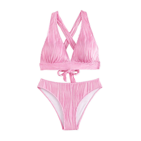 Damen Bikini-Set mit raffiniertem Rippendesign EB