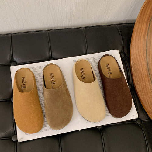Damen Clogs aus hochwertigem Wildleder mit ergonomischem Fußbett EB