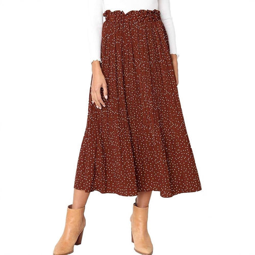 Damen Maxirock mit modischem Animal Print EB