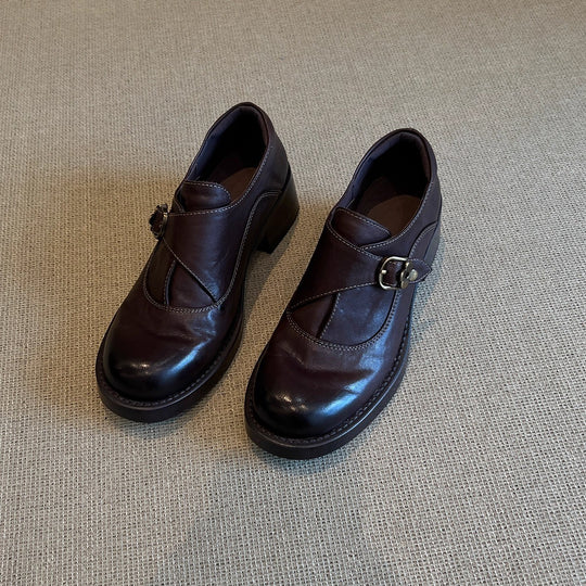 Damen Elegante Stiefeletten mit modischem Schnallen-Detail EB