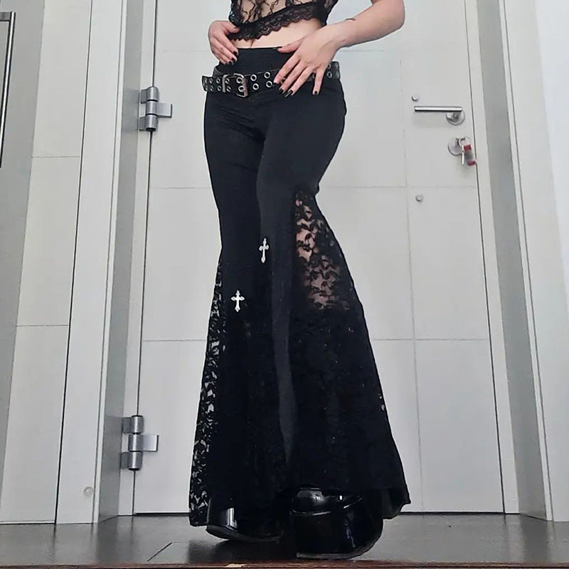 Damen figurbetonte Bluse mit Rüschendetails und Schnürung EB