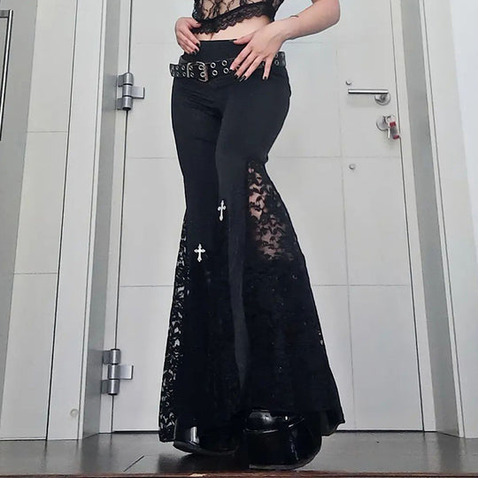 Damen figurbetonte Bluse mit Rüschendetails und Schnürung EB