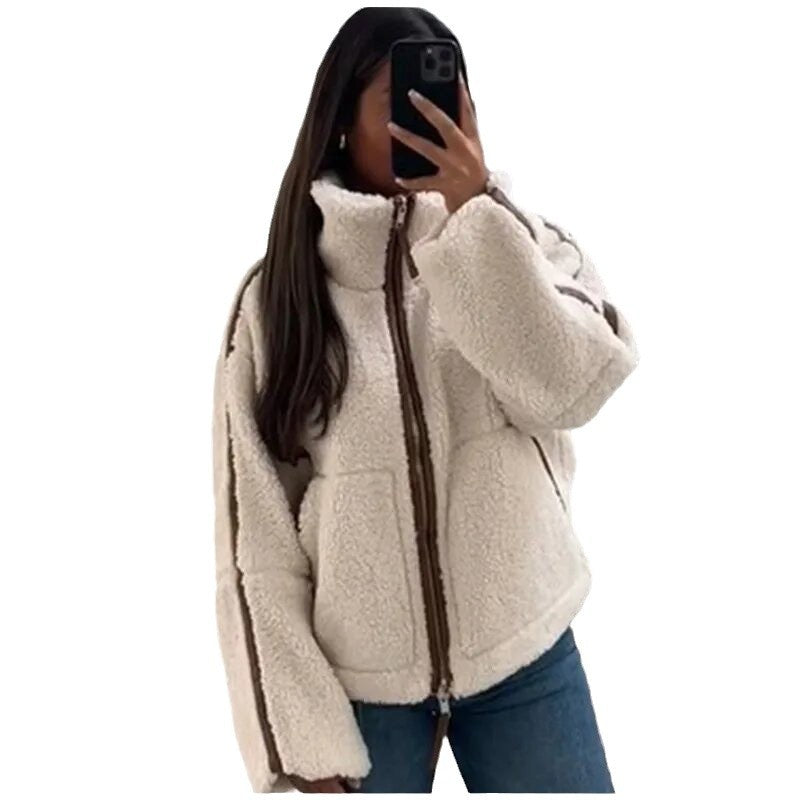 Damen kuscheliger Outdoor-Fleece-Jacke EB
