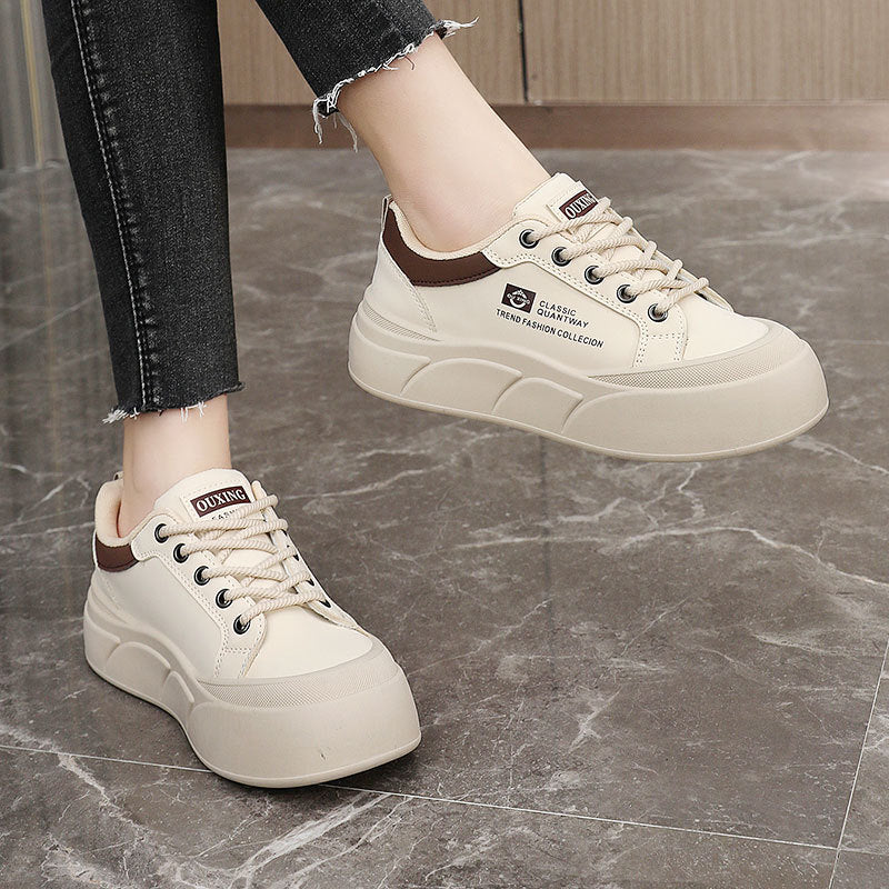 Damen Mode Sneakers mit sportlichem Design und gepolsterter Sohle EB