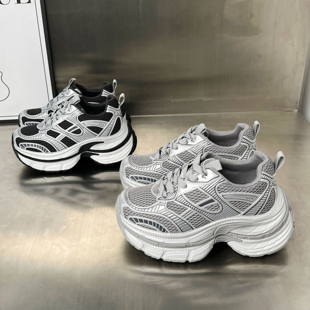 Damen Lauf-Sneaker mit atmungsaktiver Mesh-Oberfläche und stoßdämpfender Sohle EB