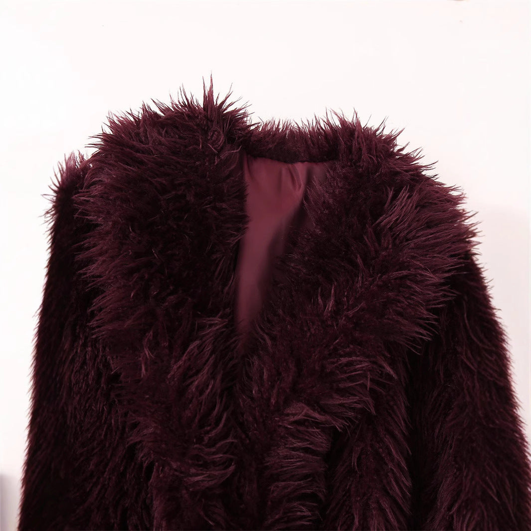 Damen Kuschel-Short-Pelzjacke EB