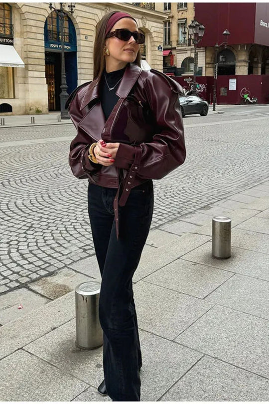 EB | Kunstleder Bequeme Jacke