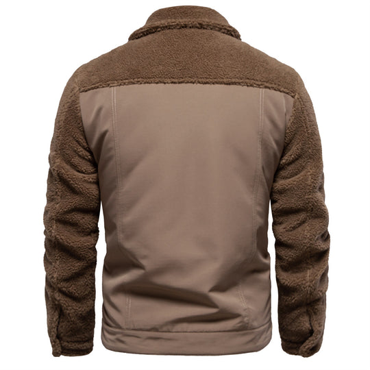 Herren gefütterte Jacke im Jeansstil EB