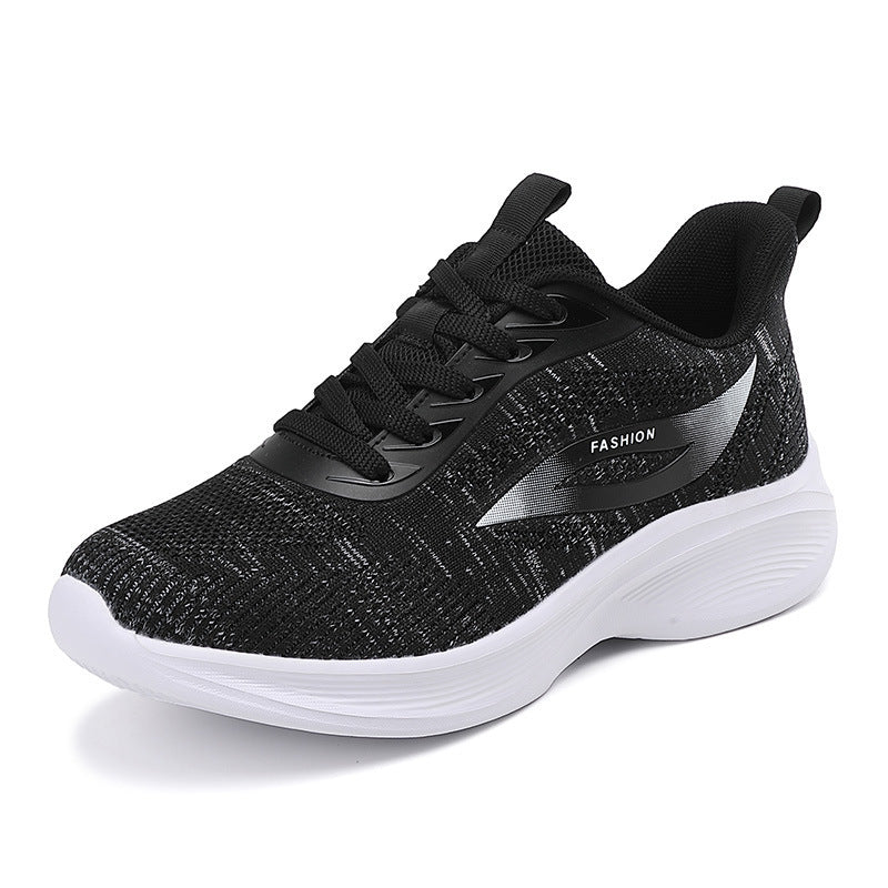 Damen Sportliche Sneaker mit atmungsaktiver Obermaterialstruktur und dämpfender Laufsohle EB
