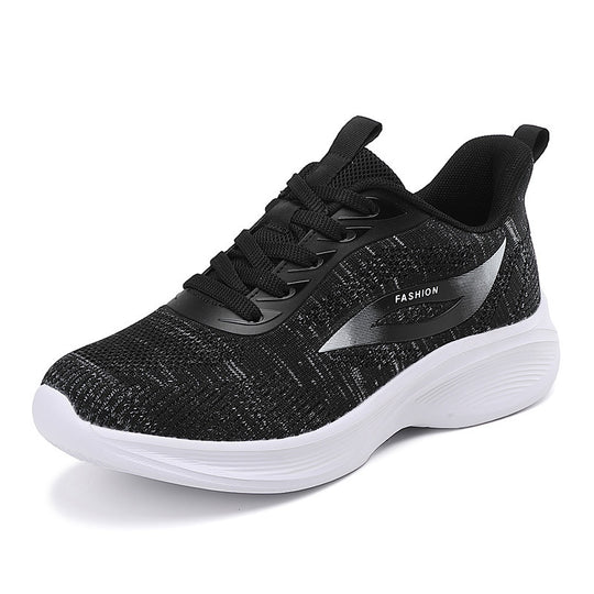 Damen Sportliche Sneaker mit atmungsaktiver Obermaterialstruktur und dämpfender Laufsohle EB