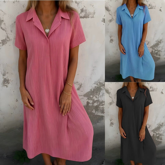 Damen Hemdblusenkleid EB