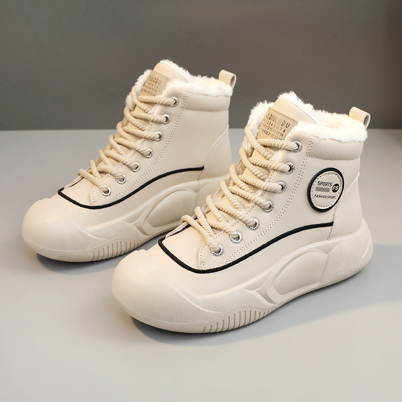 Damen Hochkomfortable Winter Sneakers mit isolierendem Fleece-Futter EB