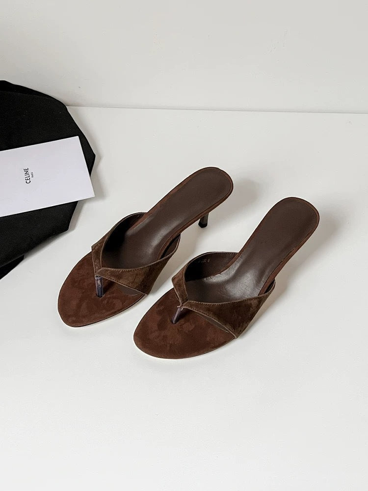 Damen Trendige Zehentrenner mit elegantem Riemen EB