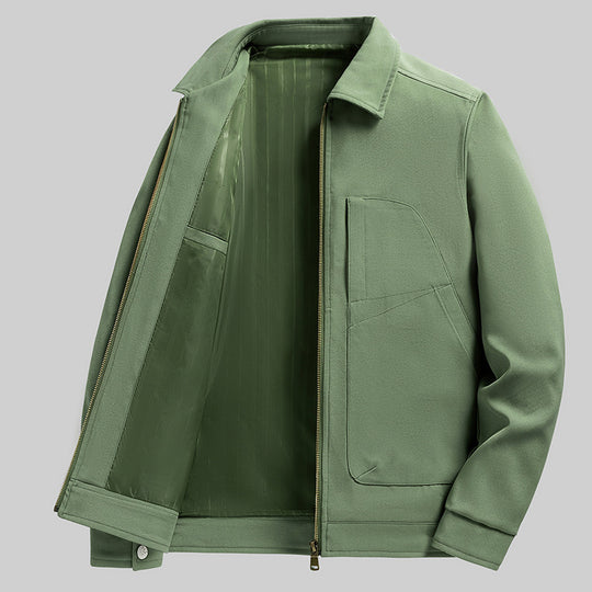 Herren lässige Freizeitjacke mit praktischen Taschen EB